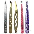 Eyebrow clip stainless steel tweezers beauty tweezers Printed eyebrow clip fashion